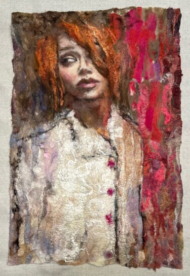 Текстильное искусство под названием "Naomi" - Olga Finkel, Подлинное произведение искусства, Текстильное волокно