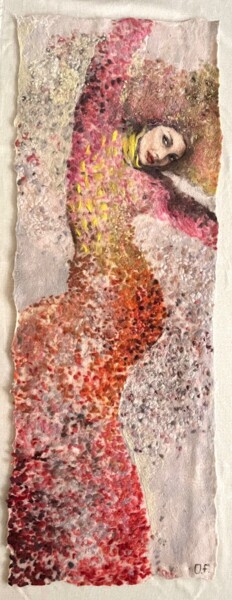 Textile Art titled "Dancing queen" by Olga Finkel, Original Artwork, Textile fiber