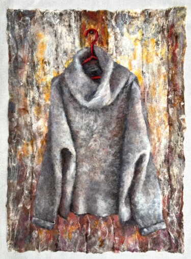 Arte tessile intitolato "Hanging Loose" da Olga Finkel, Opera d'arte originale, Fibra tessile