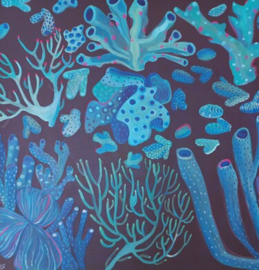 Painting titled "Coral 2" by Olga Grig, Original Artwork, Acrylic