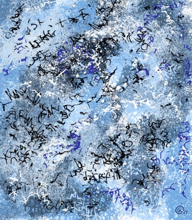 Arte digitale intitolato "Whirlwind of memori…" da Olga Guseva, Opera d'arte originale, Lavoro digitale 2D