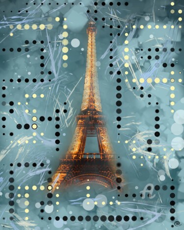 Цифровое искусство под названием "Paris" - Olga Guseva, Подлинное произведение искусства, Фотомонтаж