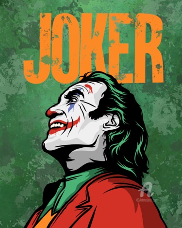 Arts numériques intitulée "Joker" par Olga Guseva, Œuvre d'art originale, Peinture numérique