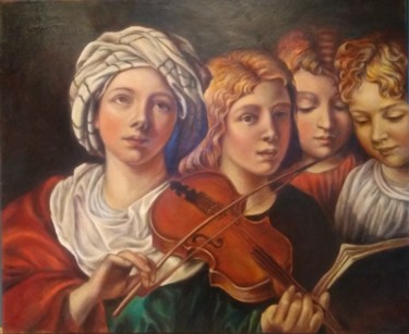 Peinture intitulée "After Domenico Zamp…" par Oj, Œuvre d'art originale, Huile