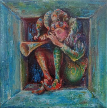 Painting titled "Little tune" by Oj, Original Artwork, Oil