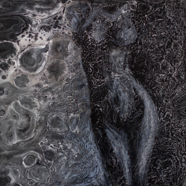 Картина под названием "Nu Girl Black and W…" - Olga Kolomenskaya, Подлинное произведение искусства, Акрил