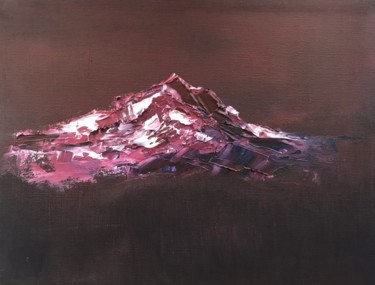 Картина под названием "Everest" - Olga Lakomaya, Подлинное произведение искусства, Масло