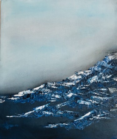 Картина под названием "Storm" - Olga Lakomaya, Подлинное произведение искусства, Масло