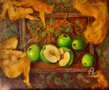 Painting titled ",, Adam and Eve ''" by Olga Liutova-Amplatz, Original Artwork, Oil