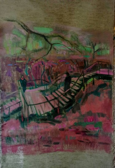 Peinture intitulée "Из цикла "Лествица"" par Olga Morozova, Œuvre d'art originale, Huile