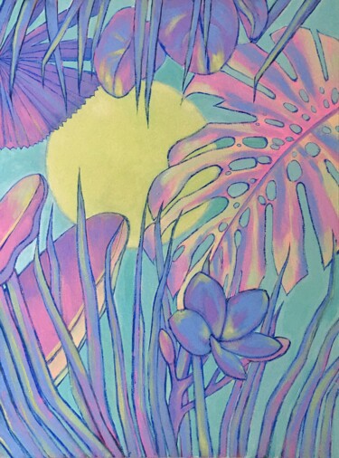 Painting titled "“The sun is shining…" by Olga Naskovets, Original Artwork, Acrylic