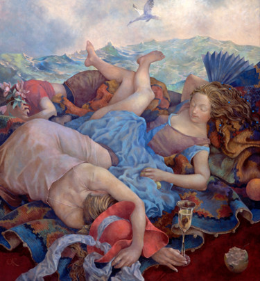 제목이 "Daydream"인 미술작품 Olga Oreshnikov로, 원작, 기름