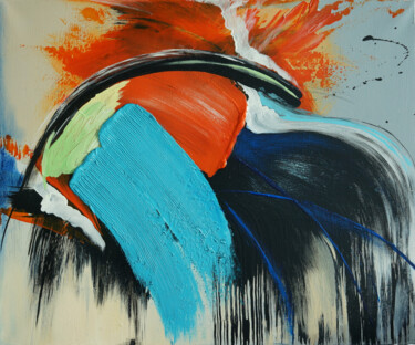 Schilderij getiteld "Color abstraction #…" door Olga Pavlova, Origineel Kunstwerk, Acryl