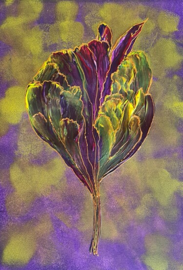 Pintura intitulada "Tulip" por Olga Poruchikova, Obras de arte originais, Acrílico