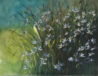 Pintura titulada "Daisies" por Olga Poruchikova, Obra de arte original, Acrílico