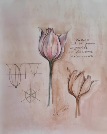 Pintura titulada "Botany" por Olga Poruchikova, Obra de arte original, Acuarela