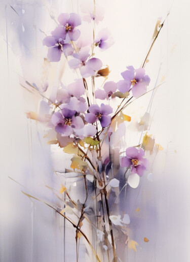Digitale Kunst getiteld "Spring" door Olga Poruchikova, Origineel Kunstwerk, AI gegenereerde afbeelding