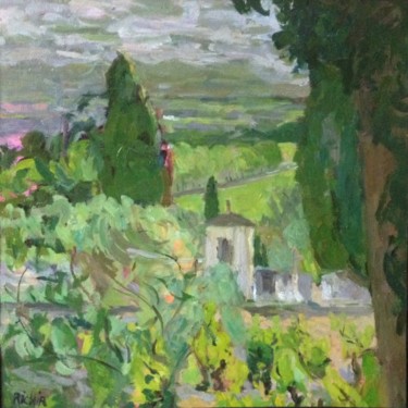 Pintura intitulada "Campagnan(Hérault)" por Olga Richir, Obras de arte originais