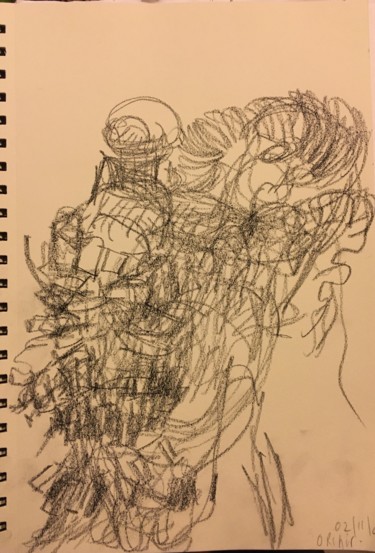 Dessin intitulée "Femme prête" par Olga Richir, Œuvre d'art originale, Crayon