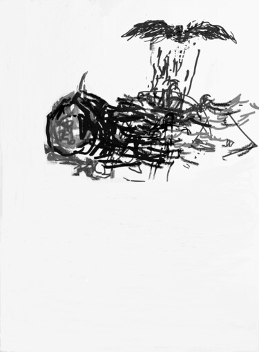 Dessin intitulée "Sans T" par Olga Richir, Œuvre d'art originale, Acrylique