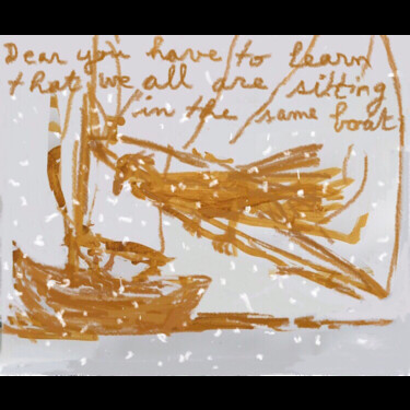Dessin intitulée "Dear You have to le…" par Olga Richir, Œuvre d'art originale, Graphite