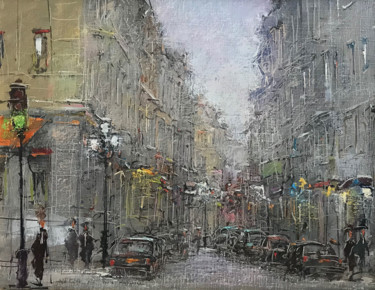 Картина под названием "Andrey Guk. "Paris.…" - Olga Samsonenko, Подлинное произведение искусства, Масло