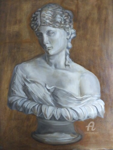 Painting titled "Cletia, Greek. Боги…" by Olga Selezneva, Original Artwork, Oil