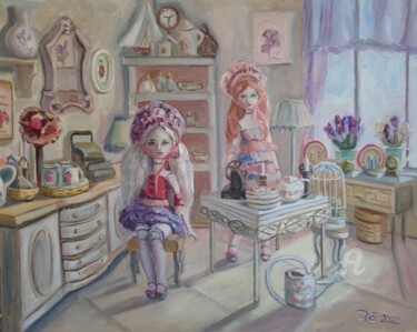 绘画 标题为“Кукольная комната” 由Olga Selezneva, 原创艺术品, 油