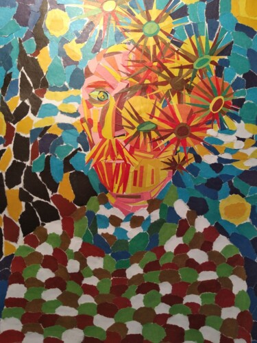 Коллажи под названием "Ван Гог" - Mshtyka, Подлинное произведение искусства, Бумага