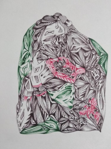 "Испанка" başlıklı Baskıresim Mshtyka tarafından, Orijinal sanat, Tükenmez kalem