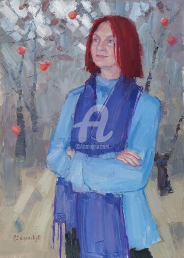 Peinture intitulée "Autumn" par Olga Silivanchyk, Œuvre d'art originale, Huile