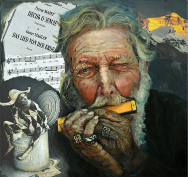 Картина под названием "Song Of The World" - Olga Smolentseva, Подлинное произведение искусства, Масло