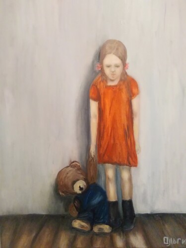 Картина под названием "Стена" - Ольга Степаненко, Подлинное произведение искусства, Масло