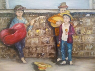 Schilderij getiteld "Мексика" door Olga Stepanenko, Origineel Kunstwerk, Olie
