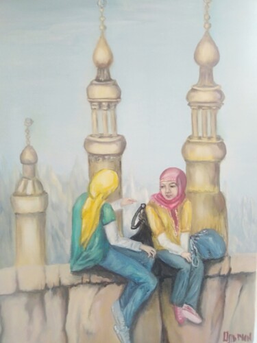 Peinture intitulée "Стамбул" par Olga Stepanenko, Œuvre d'art originale, Huile