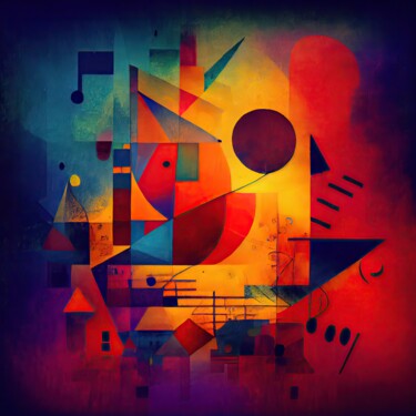 Digitale Kunst mit dem Titel "Abstract Artwork #1…" von Olga Sukhikh (Lolly Shine), Original-Kunstwerk, KI-generiertes Bild