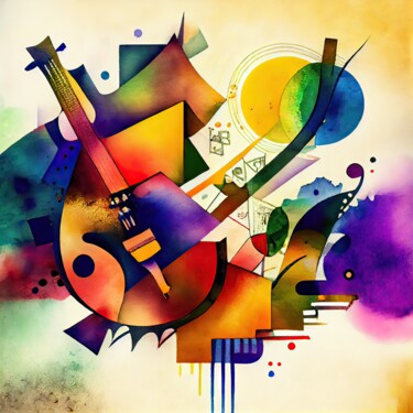 Digital Arts titled "Abstract Artwork #6…" by Olga Sukhikh (Lolly Shine), Original Artwork, AI generated image