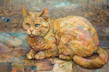 Цифровое искусство под названием "“Sacred Animals” co…" - Olga Sukhikh (Lolly Shine), Подлинное произведение искусства, Изоб…