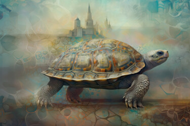 Digitale Kunst getiteld "“Sacred Animals” co…" door Olga Sukhikh (Lolly Shine), Origineel Kunstwerk, AI gegenereerde afbeeld…