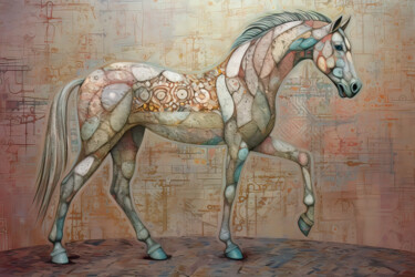 Digital Arts με τίτλο "“Sacred Animals” co…" από Olga Sukhikh (Lolly Shine), Αυθεντικά έργα τέχνης, Εικόνα που δημιουργήθηκε…
