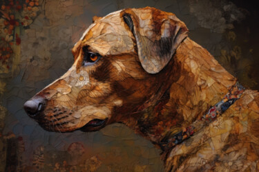 Artes digitais intitulada "Dog. “Sacred Animal…" por Olga Sukhikh (Lolly Shine), Obras de arte originais, Impressão digital