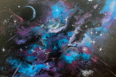 Pintura titulada "Cosmos" por Olga Tkachuk, Obra de arte original, Acrílico