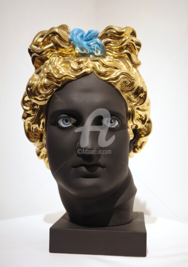 Sculpture titled "Apollon" by Olga Tobreluts, Original Artwork, Ceramics