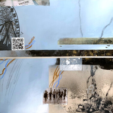 Картина под названием "New Reality III" - Olga Trikolich, Подлинное произведение искусства, Акрил Установлен на Деревянная р…