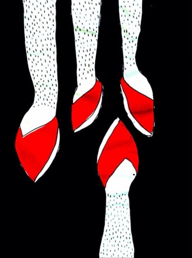 Printmaking titled "All the shoes in th…" by Fpi, Original Artwork