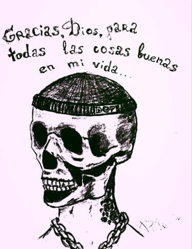 Printmaking titled "Gracias, Dios" by Fpi, Original Artwork
