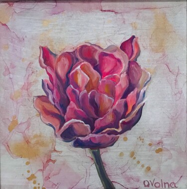 Malerei mit dem Titel "The Tulip" von Olga Volna, Original-Kunstwerk, Öl