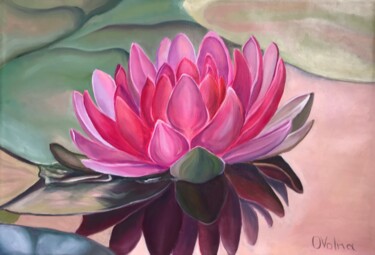 Pintura intitulada "Lotus mystique" por Olga Volna, Obras de arte originais, Óleo