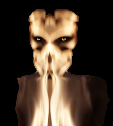 Photographie intitulée "Mood /  Made of fire" par Olga Voscannelli, Œuvre d'art originale, Photographie numérique