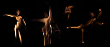 Photography titled "Fire dancers (in pr…" by Olga Voscannelli, Original Artwork, Digital Photography